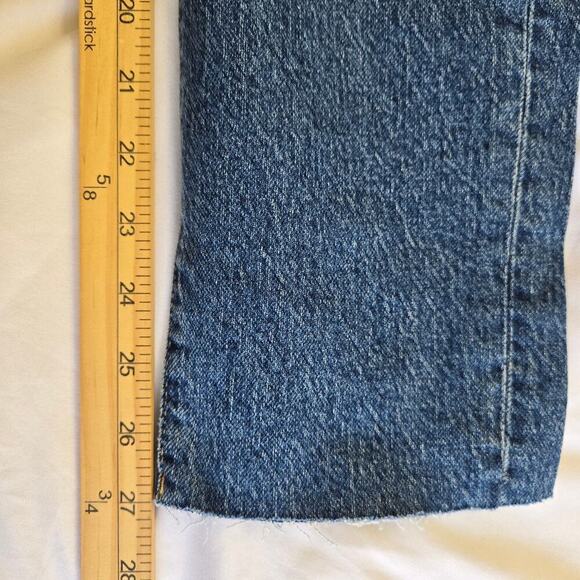 NWT Good American Good Classic High-Rise Straight Jeans Size 4/27 Raw Edge Denim - Picture 12 of 12